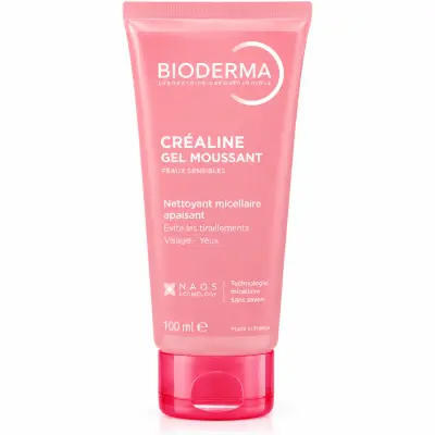 BIODERMA Créaline Gel Moussant 100 ml – Peaux Sensibles