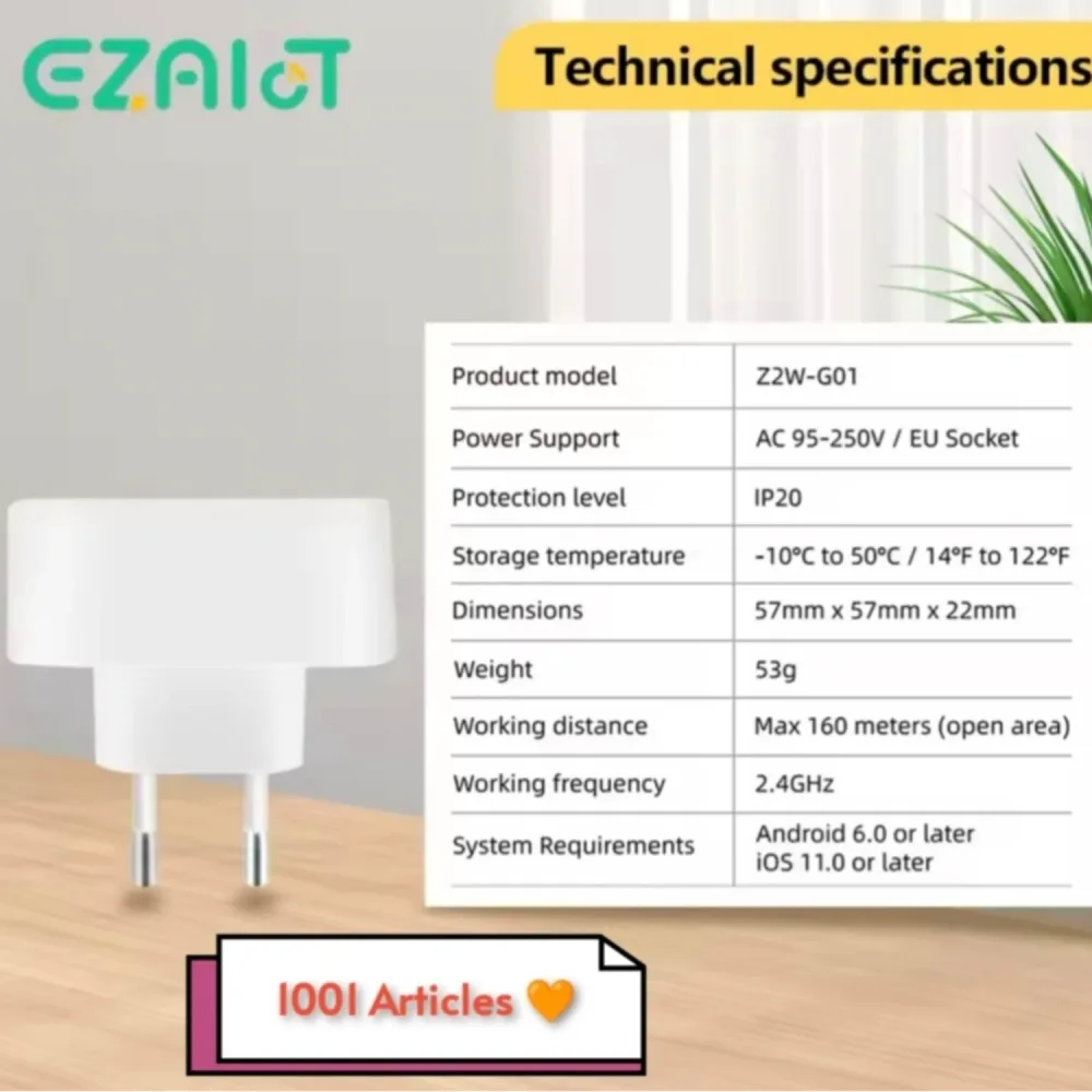 Hub Répéteur du signal Zigbee - Tuya Smart, Amplificateur & Extender