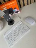 Combo clavier et souris avec support de téléphone compatible ( windows + ios + android )