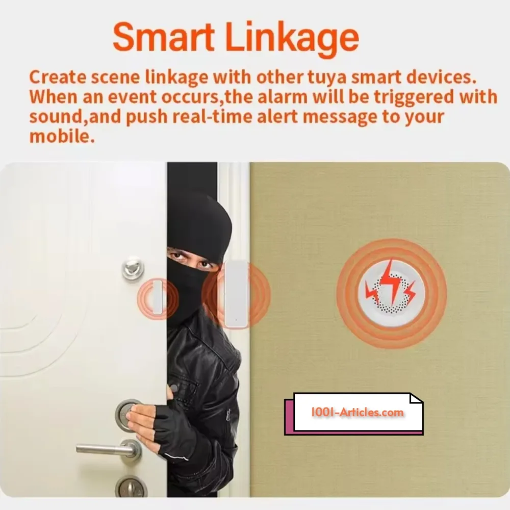 Sirène - alarme sonore de sécurité intelligente - Wifi - Zigbee Tuya Smart