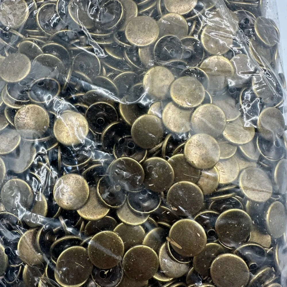 Bouton Pression Metal Simple (Q:1000PCS)
