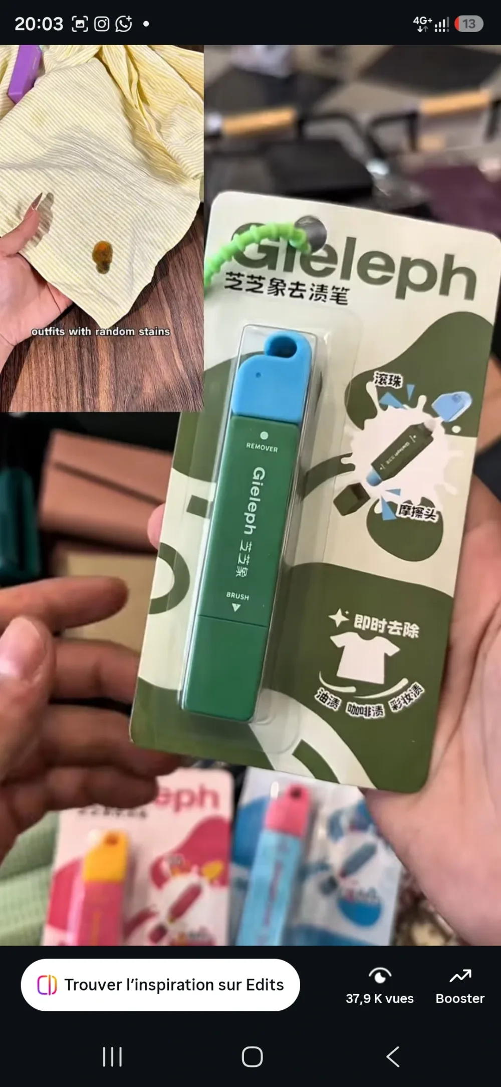 Stylo Détachant Instantané Gieleph