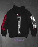 HOODIE OVERSIZE BERSERK MANCHE