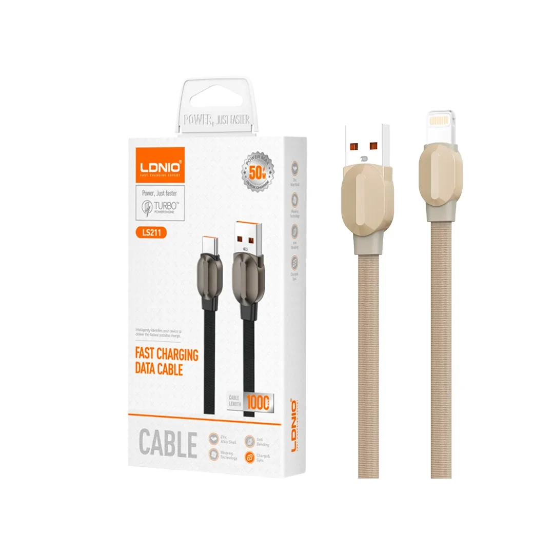 Ldnio Ls211e 30W Versatile 30W USB Data Cable for Type-C, Micro, Lightning
