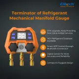 Elitech DMG-4B Digital Manifold Gauge Set avec App Control pour HVAC Systems