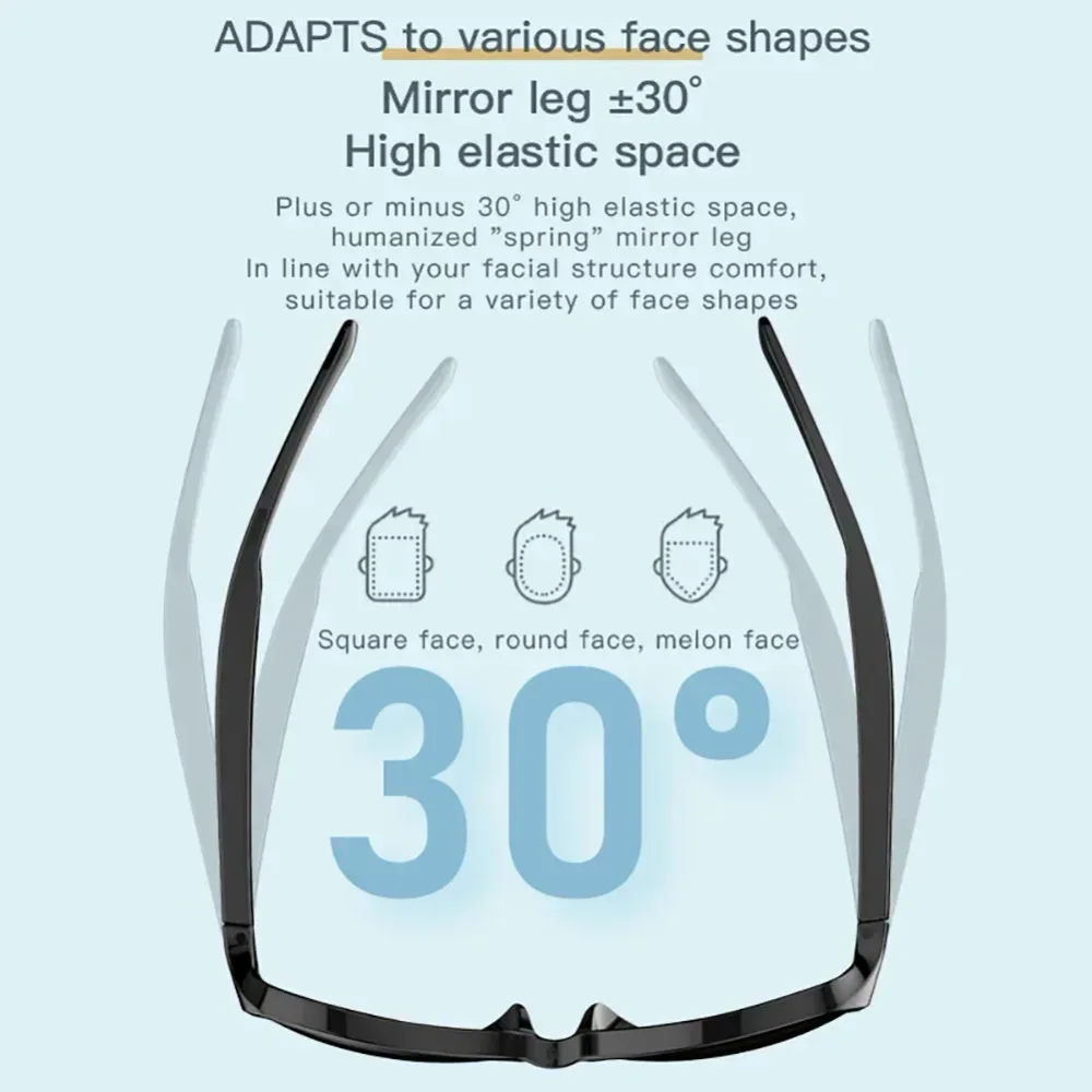 Lunettes de soleil intelligentes ecouteurs sans fil Bluetooth, appels mains libres - نظارات شمسية ذكيةو سماعات رأس لاسلكية بتقنية البلوتوث