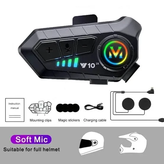 Bluetooth Y10 casque moto - Sans fil Son Haite Qualité