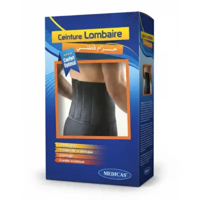 Medicas – Ceinture Lombaire de Soutien et Maintien du Dos (L-XL)