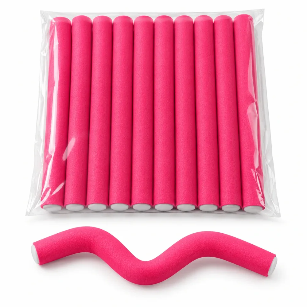 BIGOUDI flexibles sans chaleur pour cheveux N1490 10PCS