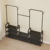 Porte Manteau et Organisateur de Chaussures en Métal de Grande Capacité - علاقة ملابس ومنظم أحذية 2في1