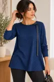 Tunique Femme Arthur Bleu Marine à Motifs – Taille 2