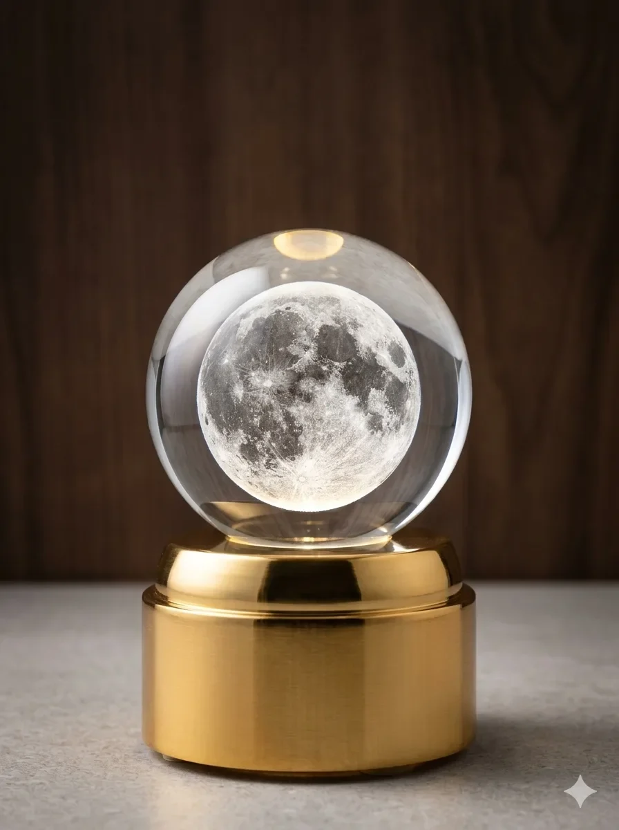 Veilleuse boule de cristal 🔮 3D " 9cm "