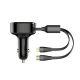30W Wired Type-C OR Lightning Ultra Fast Car Charger C107