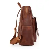 Sac à dos rétro en cuir synthétique pour femme - حقيبة ظهر نسائية من الجلد