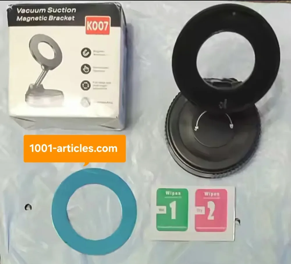 Support de Téléphone Magnétique, Pliable 360°, Puissant, pour Voiture, K007.
