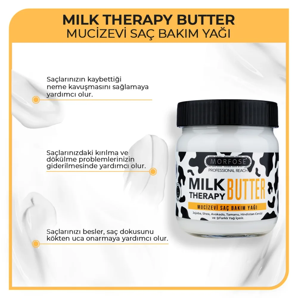 Huile capillaire miracle Morfose Milk Therapy Butter 200 ml
